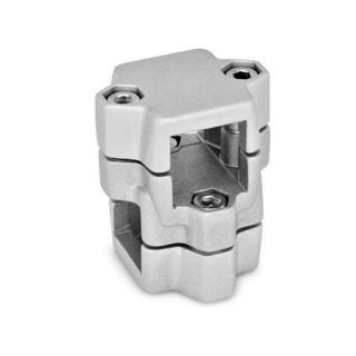 GN-134-Two-way-connector-clamps-multi-part-assembly-Square-BL-Blasted-matt-Square