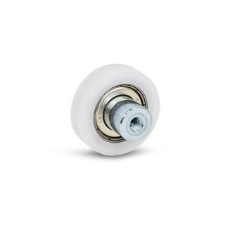 GN-753.1-Guide-Rollers-Plastic-with-Ball-Bearing-ZL-Cylindrical-3-Stud-with-internal-thread