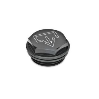 GN-741-Threaded-plugs-with-and-without-symbols-Aluminium-resistant-up-to-100-C-Without-vent-hole-With-DIN-drain-symbol-black-anodized