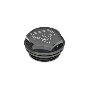 GN-741-Threaded-plugs-with-and-without-symbols-Aluminium-resistant-up-to-100-C-With-vent-drilling-With-DIN-drain-symbol-black-anodized