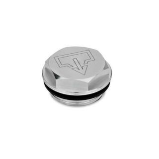 GN-741-Threaded-plugs-with-and-without-symbols-Aluminium-resistant-up-to-100-C-Without-vent-hole-With-DIN-drain-symbol-plain