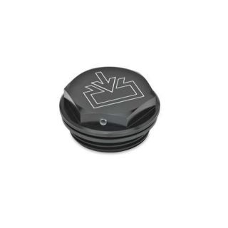 GN-741-Threaded-plugs-with-and-without-symbols-Aluminium-resistant-up-to-100-C-With-vent-drilling-With-DIN-re-fill-symbol-black-anodized