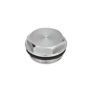 GN-742-Threaded-plugs-with-and-without-symbols-Viton-Seal-Aluminium-resistant-up-to-180C-Neutral-plain-Without-vent-hole