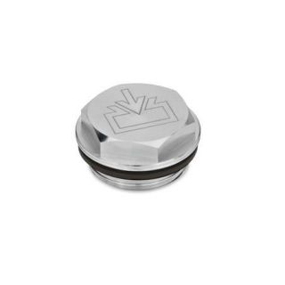 GN-742-Threaded-plugs-with-and-without-symbols-Viton-Seal-Aluminium-resistant-up-to-180C-With-DIN-re-fill-symbol-plain-Without-vent-hole