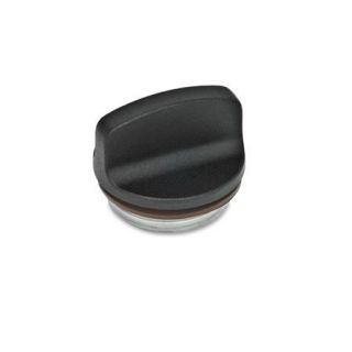 GN-442-Threaded-plugs-up-to-200-C-Aluminium-SW-Black-RAL-9005-textured-finish-Without-vent-hole