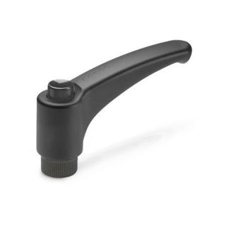 GN-603-Adjustable-hand-levers-plastic-bushing-brass-DSG-Black-gray-RAL-7021-shiny-finish