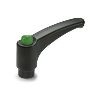 GN-603.1-Adjustable-hand-levers-plastic-bushing-Stainless-Steel-DGN-Green-RAL-6017-shiny-finish