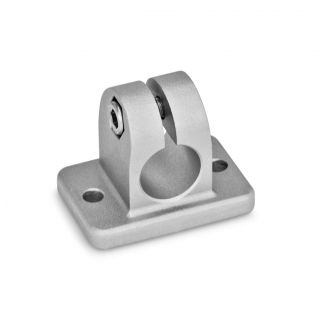 GN-145-Flanged-connector-clamps-Aluminum-BL-Blasted-matt