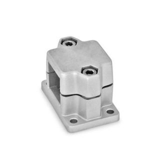 GN-147-Flanged-connector-clamps-Aluminum-Square-BL-Blasted-matt