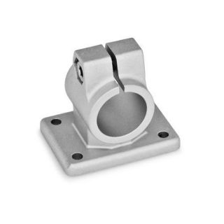 GN-146-Flanged-connector-clamps-Aluminum-BL-Blasted-matt