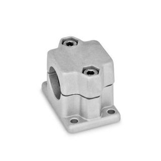 GN-147-Flanged-connector-clamps-Aluminum-BL-Blasted-matt-Bore