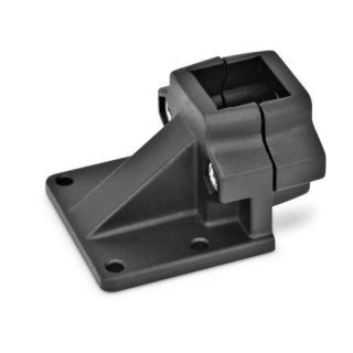 GN-166-Off-set-base-plate-connector-clamps-Aluminum-Square-SW-Black-RAL-9005-textured-finish