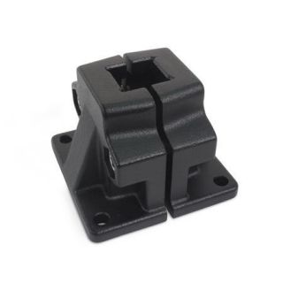 GN-165-Base-plate-connector-clamps-Aluminium-SW-Black-RAL-9005-textured-finish-Square