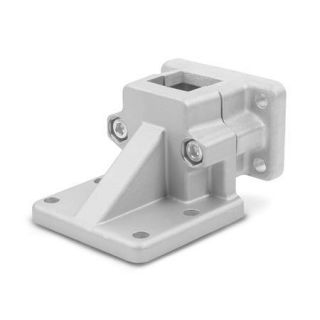 GN-171-Flanged-base-plate-connector-clamps-Aluminum-BL-Blasted-matt-Square