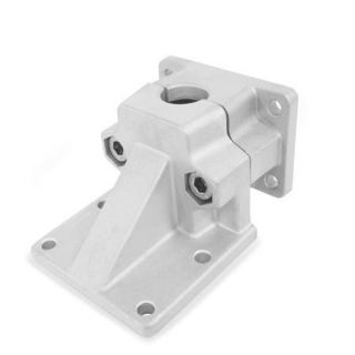 GN-171-Flanged-base-plate-connector-clamps-Aluminum-Bore-BL-Blasted-matt