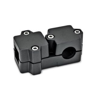 GN-194-T-Angle-connector-clamps-Aluminum-SW-Black-RAL-9005-textured-finish-Bore-Square