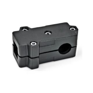 GN-193-T-Angle-connector-clamps-Aluminum-Bore-SW-Black-RAL-9005-textured-finish-Square