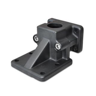 GN-171-Flanged-base-plate-connector-clamps-Aluminum-SW-Black-RAL-9005-textured-finish-Bore