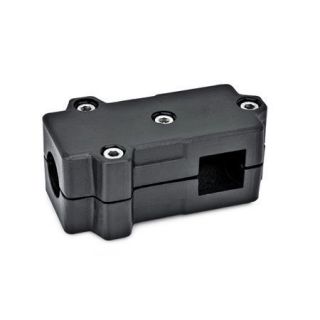 GN-193-T-Angle-connector-clamps-Aluminum-Square-SW-Black-RAL-9005-textured-finish-Bore