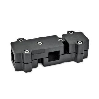 GN-195-T-Angle-connector-clamps-Aluminum-Square-SW-Black-RAL-9005-textured-finish