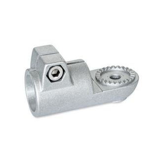 GN-276-Swivel-clamp-connectors-Aluminum-With-external-serration-BL-Blasted-matt