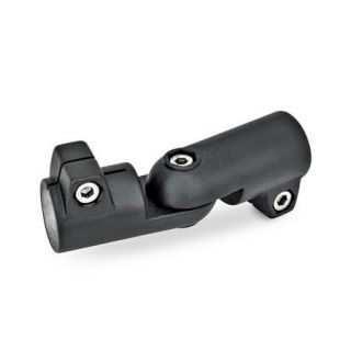 GN-286-Swivel-clamp-connector-joints-Aluminum-SW-Black-RAL-9005-textured-finish-Stepless-adjustment