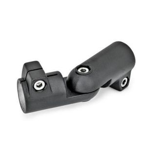 GN-286-Swivel-clamp-connector-joints-Aluminum-SW-Black-RAL-9005-textured-finish-Adjustment-with-15-division-serration