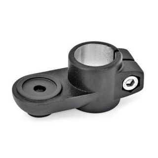 GN-274-Swivel-clamp-connectors-Aluminum-SW-Black-RAL-9005-textured-finish-With-centering-step