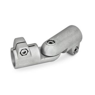 GN-286-Swivel-clamp-connector-joints-Aluminum-Adjustment-with-15-division-serration-BL-Blasted-matt