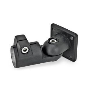 GN-282-Swivel-clamp-connector-joints-Aluminum-SW-Black-RAL-9005-textured-finish-Adjustment-with-15-division-serration