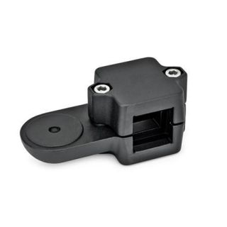 GN-279-Swivel-clamp-connectors-Aluminum-split-assembly-SW-Black-RAL-9005-textured-finish-Square