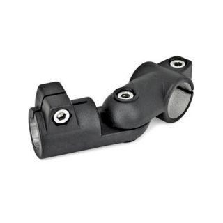 GN-288-Swivel-clamp-connector-joints-Aluminum-Adjustment-with-15-division-serration-SW-Black-RAL-9005-textured-finish