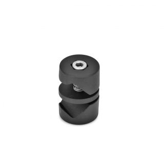 GN-490-Swivel-clamp-connector-joints-with-socket-cap-screw-DIN-912-SW-Black-RAL-9005-textured-finish