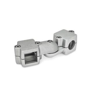 GN-289-Swivel-clamp-connector-joints-two-part-clamp-pieces-BL-Blasted-matt