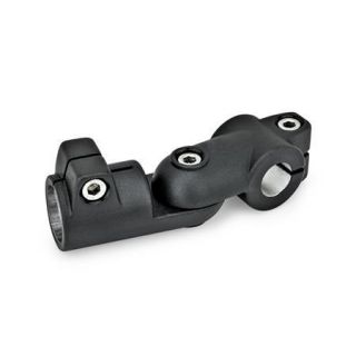 GN-288-Swivel-clamp-connector-joints-Aluminum-SW-Black-RAL-9005-textured-finish-Stepless-adjustment