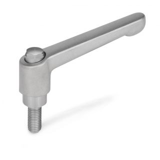 GN-911.3-Adjustable-Stainless-Steel-Hand-Levers-with-Threaded-Stud-for-Tube-Clamp-Connectors-Linear-Actuator-Connectors