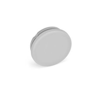 GN-991-Tube-end-plugs-Plastic-round-or-square-Diameter-GR-Gray-RAL-7042-matte-finish