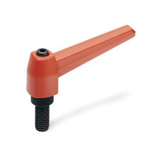 GN-500-Adjustable-hand-levers-plastic-with-threaded-stud-OR-Orange-RAL-2004-matte-finish