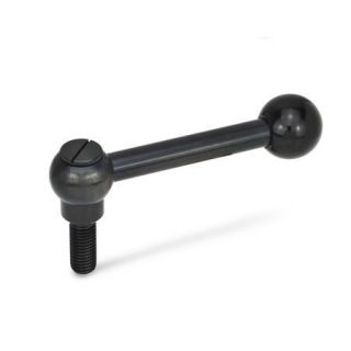 GN-6337.3-Adjustable-clamping-levers-with-threaded-stud-Steel-Straight-lever