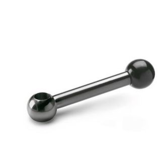 DIN-6337-Ball-levers-Steel-Straight-lever-with-plain-bore-Tol.-H7