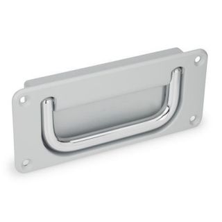 GN-425.8-Folding-handles-with-recessed-tray-Steel-chrome-plated-SR-Silver-RAL-9006-textured-finish