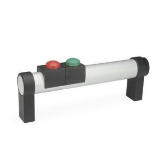 GN-331-Tubular-Handles-with-Electrical-Switching-Function-Without-emergency-stop-With-2-buttons-EL-Anodized-natural-color