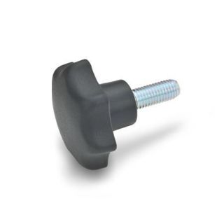 GN-6336.4-Star-knobs-plastic-threaded-stud-steel-Technopolymer-Polyamide-PA