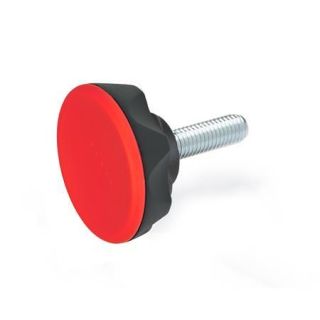 GN-636.4-Star-knobs-with-threaded-stud-plastic-DRT-Red-RAL-3000-matte-finish