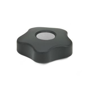 GN-5331-Star-knobs-low-type-with-colored-cover-caps-DGR-Gray-RAL-7035-matte-finish-With-cover-cap