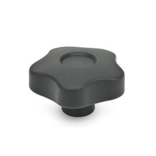 GN-5337.7-Star-knobs-plastic-bushing-Stainless-Steel-With-cover-cap-threaded-blind-bore