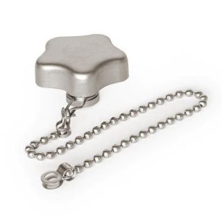 GN-5334.13-Stainless-Steel-Star-knobs-with-loss-protection-with-bushing-With-ball-chain