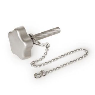 GN-5334.13-Stainless-Steel-Star-knobs-with-loss-protection-with-threaded-stud-With-ball-chain