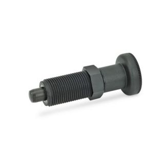 GN-617.2-Indexing-plungers-threaded-body-plastic-B-Without-rest-position-without-lock-nut