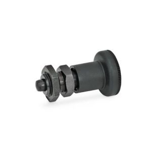 GN-607.1-Indexing-plungers-Steel-Plastic-knob-AK-With-lock-nut